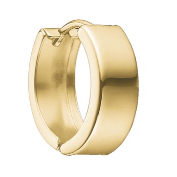 Støvring Design's Elegant brede creol ørering, måler 4 x 12 mm - NB kun et stk